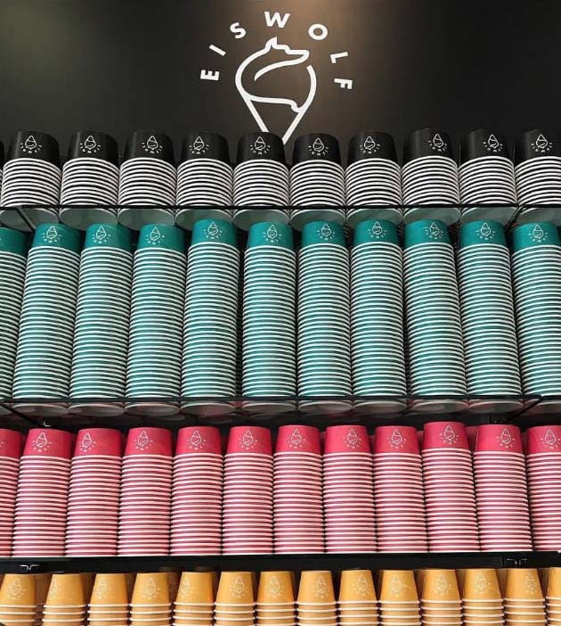 Branding Eiswolf Brand und Corporate Design für Patisserie & Kaffeehaus Eiswolf