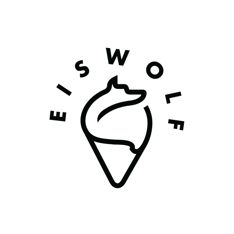 Logoentwicklung, Logo Design für Eiswolf Patisserie & Kaffeehaus in Wien