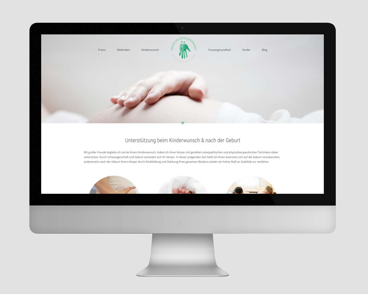 Webdesign und Praxis-Website mit WordPress für Verena Stepan, Physiotherapie Wien