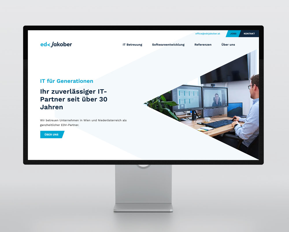 Die neue Webseite von EDV Jakober