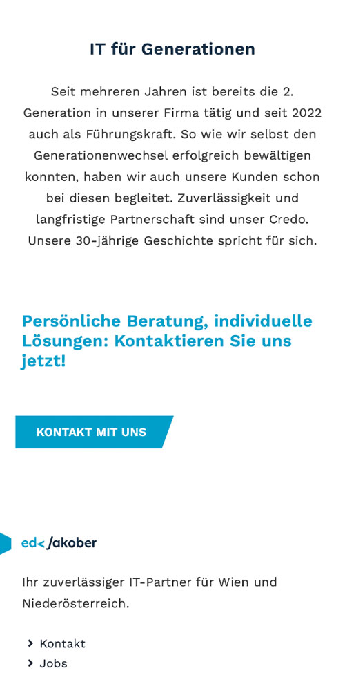 Responsive Website EDV Jakober Responsive Website EDV Jakober