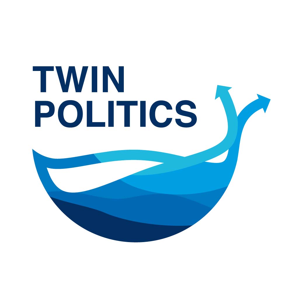 Logodesign für Twin Politics – ein Projekt der Universität Wien