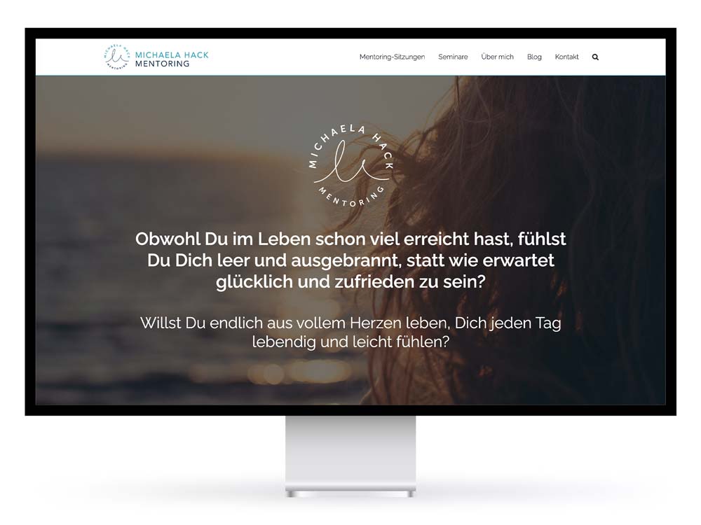 Website für Michaela Hack Mentoring
