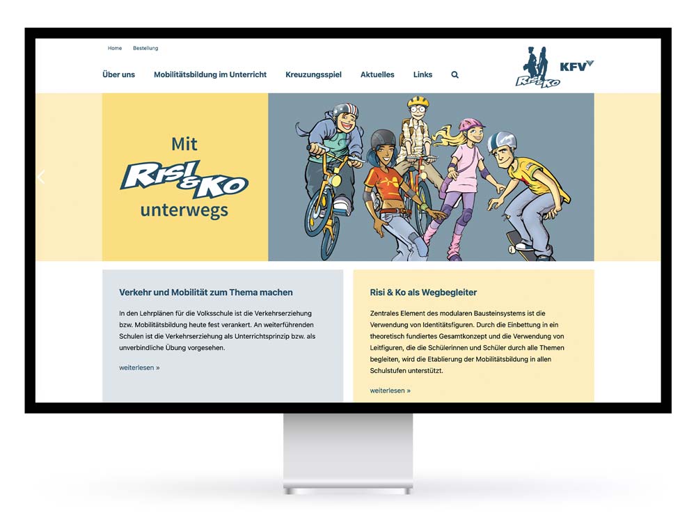 Webdesign und Entwicklung für Risi & Ko