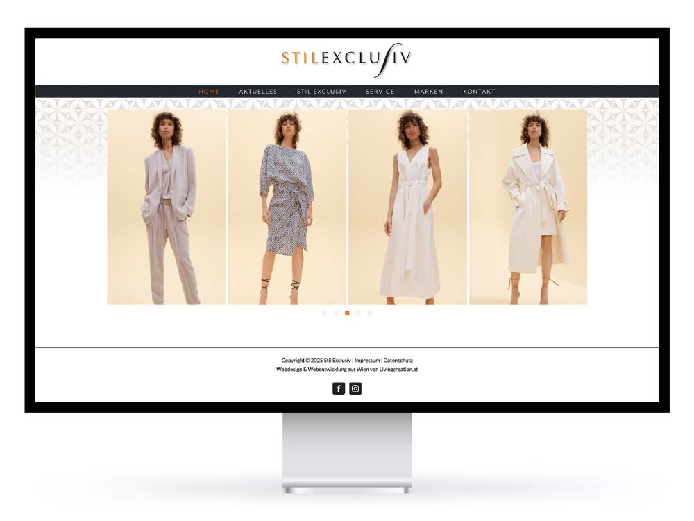 Website Design und Entwicklung für Stilexclusiv Wien